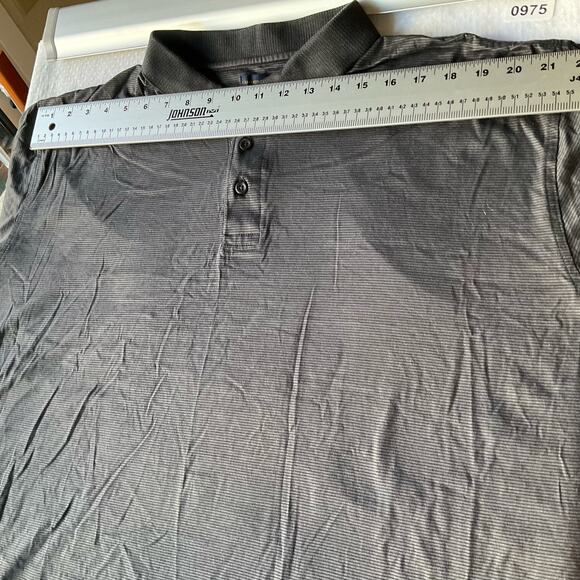Cambridge Classics Men’s Nice Short Sleeve Polo Shirt Size 2XL, Gray Stripes - Picture 2 of 6